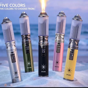Five colors of the atmosphere stick on a beach